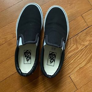 Black And White Slip On Vans